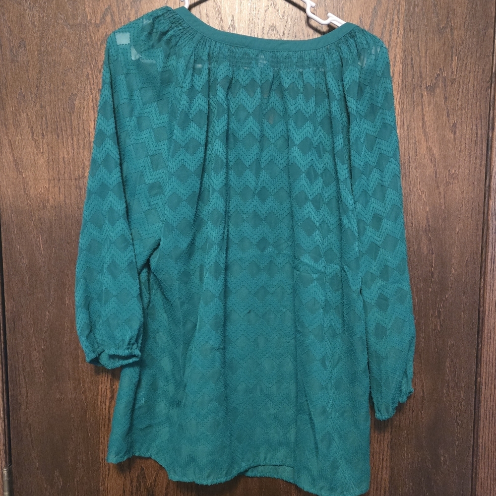 Croft & Barrow Sheer Blouse - Picture 2 of 2